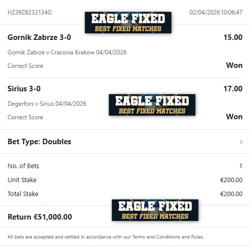 Correct Fixed Matches