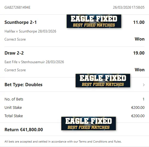 Correct Fixed Matches